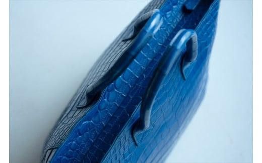 クロコダイルトートバッグL【クロコダイルトートバッグバッグ革注文後打ち合わせでクロコダイルの色と裏地の革の色と持ち手の長さ決定してから制作大阪府門真市】 272230_BE012