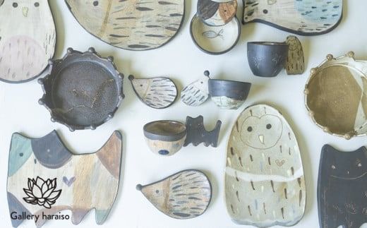 【沖縄のかわいい器】土の種のフクロウ皿