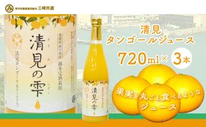 【先行予約】清見タンゴールジュース （720ml×3本）※離島への配送不可（2027年6月上旬より順次発送予定） IKTBD001