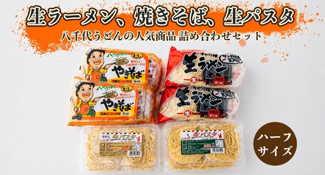 生ラーメン、焼きそば、生パスタ詰め合わせセット(ハーフサイズ)　[AG014ya]
