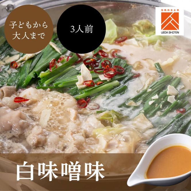 博多もつ鍋 食べくらべ セット 2種 おおやまもつ鍋【味噌3人前】・上田商店博多もつ鍋【白味噌味3人前】