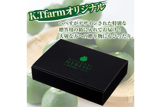 ＜先行予約受付中！2025年7月上旬～8月上旬の間に発送予定・期間限定＞宮崎特産へべす(1～1.3kg)  へべず 柑橘 果汁 贈答用 国産 特産品 宮崎県 門川町 【KT-10】【K.Tfarm】