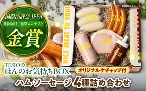 TESIOの自家製ハム＆ソーセージ 『ほんのお気持ちBOX』 豚肉 ハム ソーセージ 小分け 真空パック 沖縄市 / TESIO[BCAD002]