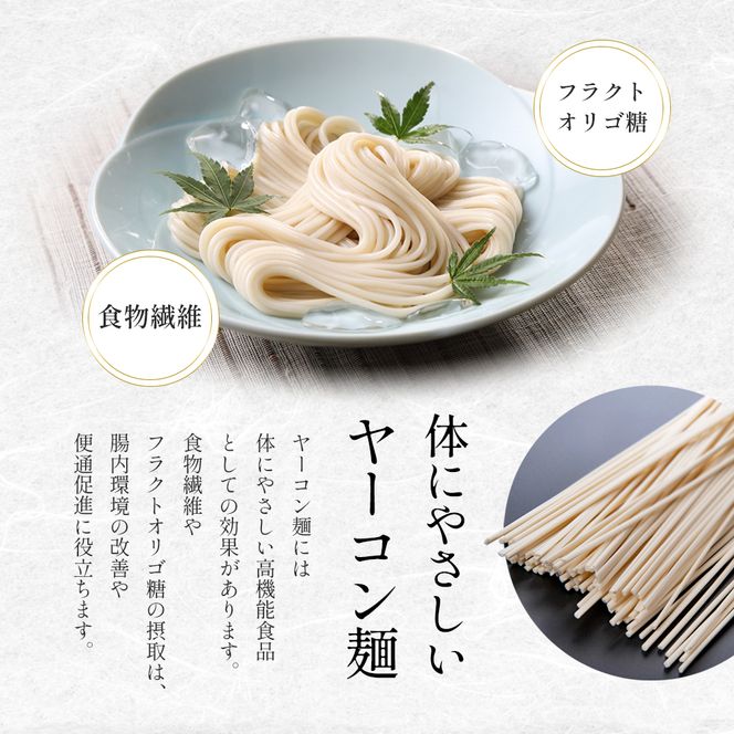 【 小豆島 】小豆島手延べヤーコン麺 160g×12袋 手延べ そうめん 素麺 小豆島 土庄町 麺 ヤーコン ヤーコンめん