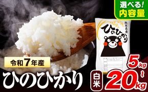 令和7年産  ひのひかり 白米 5kg 10kg 20kg 《7-14日以内に出荷予定(土日祝除く)》 熊本県産 白米 精米 氷川町 ひの 送料無料 ヒノヒカリ コメ 便利 ブランド米 お米 おこめ 熊本 SDGs---hkw_lcl_149_5kg---