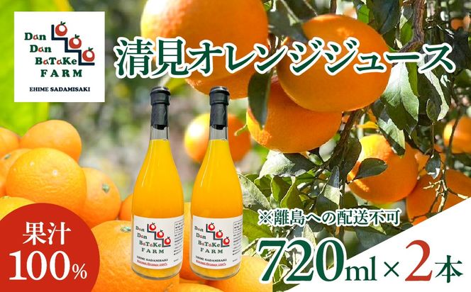 清見オレンジジュース 720ml×2本 ※離島への配送不可　※2026年5月上旬より順次発送予定 IKTAU018