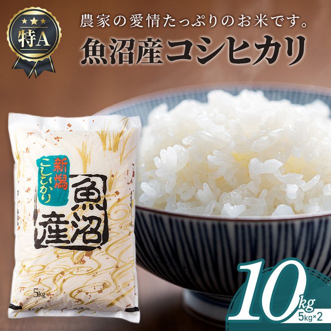 魚沼産コシヒカリ10kg(5kg×2)