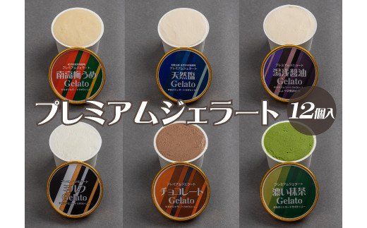 プレミアムジェラート 詰め合わせセット（6種類×2個） アイスクリームセット 100mlカップ ゆあさジェラートラボラトリー【kztb701】