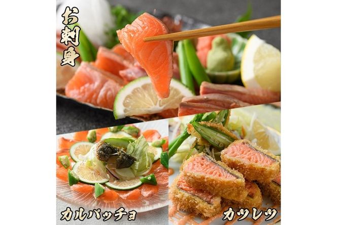 大分豊後サーモン フィレ(350g以上) 魚 鮮魚 刺身 さしみ 冷凍 佐伯 養殖 国産 大分県 佐伯市【EA27】【(株)トーワ】