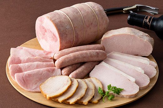 【カネ吉山本】琵琶ハムギフト5種詰め合わせ【Y141W】