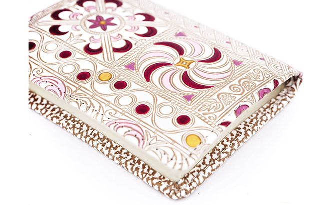 【文庫屋大関】箱まち小銭入れ　錦紗＜ピンク＞【皮革工芸品】 ファッション小物 財布 民芸品 