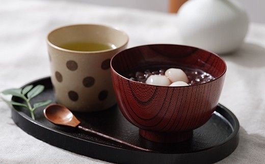 欅　切立汁椀　拭漆　4.1 山中漆器 伝統工芸 工芸品 木製 漆塗 国産 日本製 F6P-3290