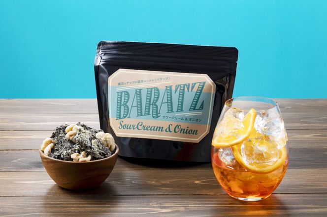 海苔とナッツの濃厚おつまみBARATZ（バラッツ） ガーリックペッパー・3種のチーズ・サワークリーム&オニオン 各4個セット  【お菓子 スナック 菓子 おかし 食品 】 041009_BP011