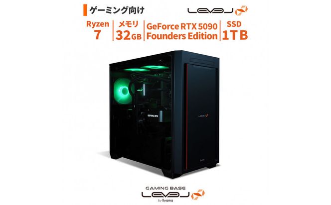 パソコン工房 4年間物損保証 ミニタワーゲーミングPC Ryzen 7/5090 Founders Edition/No.408 322032_EE158