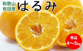 U6308_【2027年先行予約】はるみ 秀品 約4～5kg 和歌山県有田産