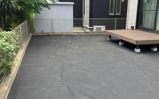 ポリエステル製 防草シート ブラック 1m×10m 430JP/BK 糸島市 / 株式会社NITTOSEKKO 除草 ガーデニング[ATQ007]