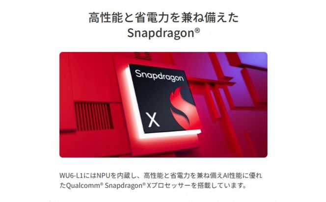 【2026年モデル】ノートパソコン 富士通 FMV WU6-L1 Windows11 Snapdragon X X1-26-100 メモリ16GB 約512GB SSD Office有り 322032_CK129