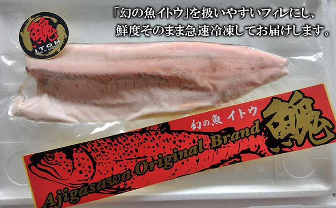 鰺ヶ沢産「幻の魚イトウ」フィレ1枚 約500g 魚貝類 川魚 
