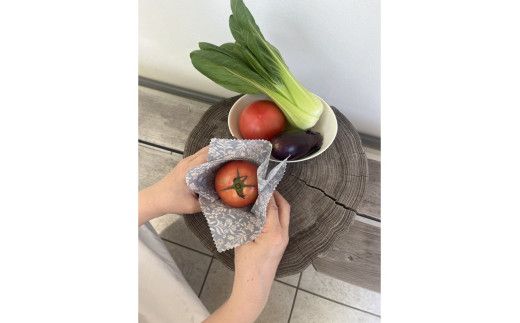 蜜蝋ラップ(綿・無地) 繰り返し使える環境にやさしいエコラップ　RM00022