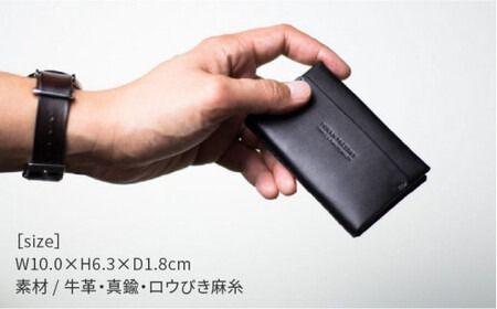DURAM カード ケース 2ポケット / 名刺入れ 本革 レザー 16009 糸島市 / Duram Factory ドゥラムファクトリー[AJE028]