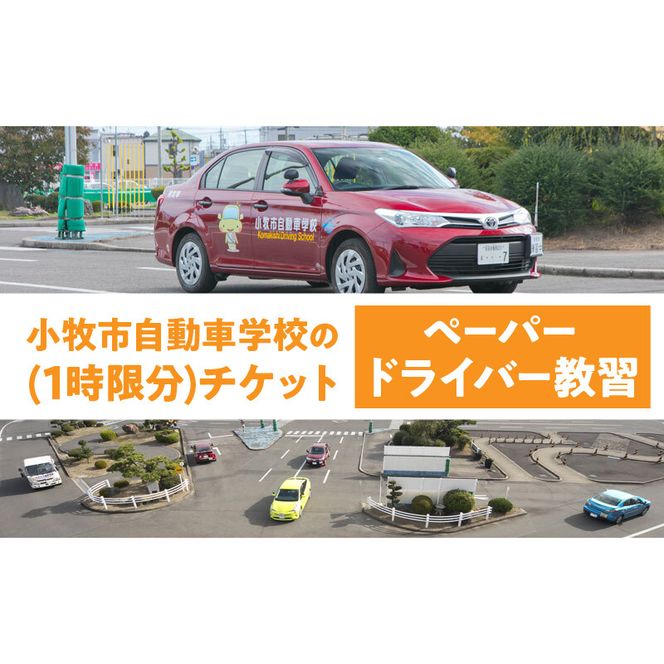 小牧市自動車学校のペーパードライバー教習(1時限分)チケット ［186A02］ 小牧市自動車学校 ペーパードライバー 教習 1時限分 チケット 1枚 路上コース 小牧市内 観光スポット巡り 初心者 サポート 運転 不安解消 ドライビングレッスン 自動車学校 愛知県 小牧市 送料無料