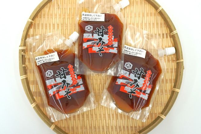 味噌 南三陸高長醸造 甘みそ パウチ 3個 セット [南三陸さんさんマルシェ 宮城県 南三陸町 m304amh600120] 調味料 味噌汁 甘味噌 味噌田楽 炒め物 常温