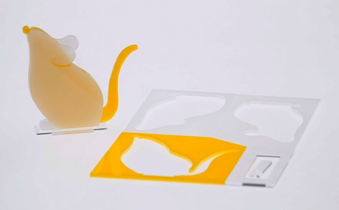  はざいくる アクリル 干支 ねずみ 置物 インテリア 雑貨 