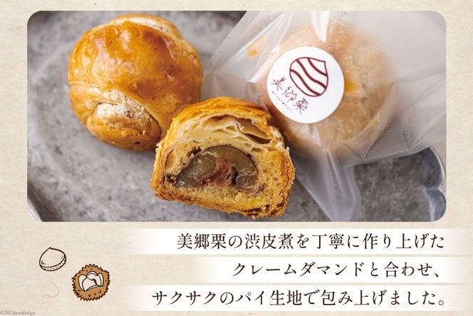 菓子 栗マロンパイ 9個 [栗菓子工房みず穂屋 宮崎県 美郷町 31at0021] 和栗 スイーツ お取り寄せ 栗づくし 冷凍 手作り 宮崎県 産 美郷栗 国産 贈答品 ギフト