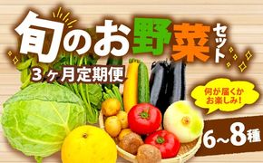 【全3回定期便】 野菜 詰め合わせ おまかせ 野菜詰合せ （6～8種） 詰合せ 6～8種 おまかせ 旬 まんさいかん ボックス 静岡県 藤枝市