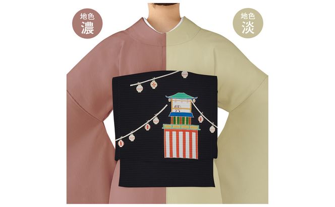【和装振興応援プロジェクト】歳時記8月1「夏祭り」京手描友禅 染帯｜染帯 着物 織物 人気 おすすめ [ 手描友禅 帯 染匠 職人 歳時記 人気 おすすめ ギフト プレゼント お取り寄せ 通販 送料無料 ふるさと納税 ] 261009_A-BR053VC20