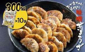 居酒屋のおかあちゃん手作り 店の看板メニュー ひと口味噌ぎょうざ 300個(30個×10袋) H136-049