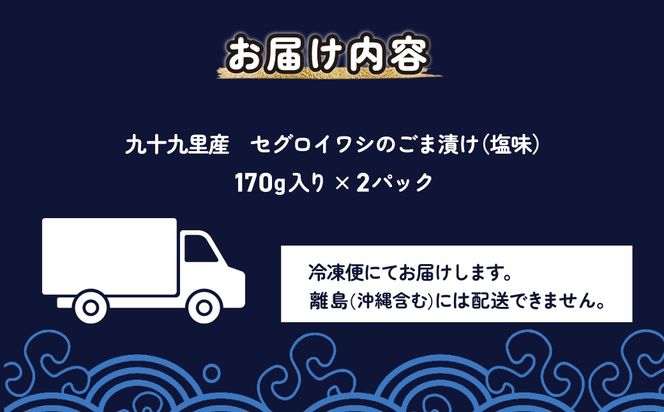 地元で50年続く鮮魚店が作る、珍しい九十九里産セグロイワシのゴマ漬け（塩味） ふるさと納税 人気 おすすめ ランキング イワシ 鰯 魚 鮮魚 海鮮 ゴマ漬け 加工品 惣菜 千葉県 山武市 送料無料 SMBL002