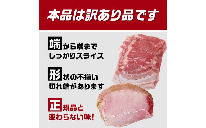 【A05076】【訳あり】ロースハム・ベーコンセット（約180g×5P 計900g）