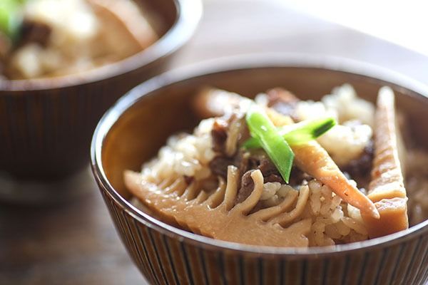 庄内産 孟宗筍and山形牛炊き込みご飯の素 2合用 タケノコ たけのこ 山形牛 炊き込みご飯 素
