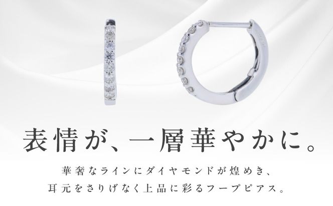 TUC0030 【高島屋選定品】ARC-EN-CIEL (アルカンシェル)プラチナ ダイヤモンド ピアス(ダイヤ合計 0.20ct)
