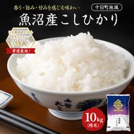 魚沼産こしひかり(十日町地域) 精米 10kg(5kg×2) 米 お米 コシヒカリ 十日町市