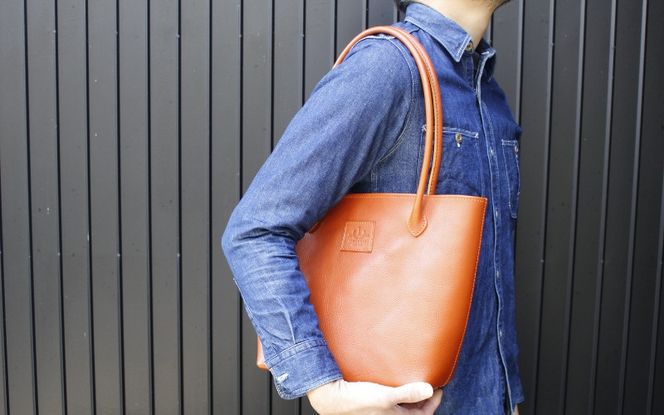 本革 手縫い の トートバッグ work0002