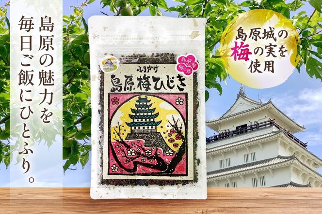 AK054 島原梅ひじきふりかけ 30g 2袋 [ ひじき 海藻 乾燥 梅ひじき ご飯 ごはん おにぎり お手軽 国産 北田物産 長崎県 島原市 ]