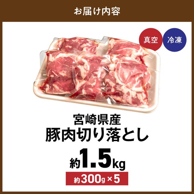 宮崎県産 豚肉 切り落とし N0217-YA3399