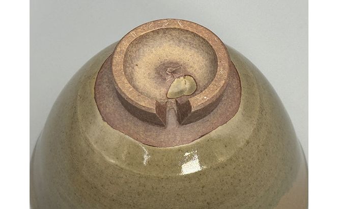 虫明焼 窯変雁の絵茶碗(黒井千左 作) 工芸品 食器 茶碗 お茶碗