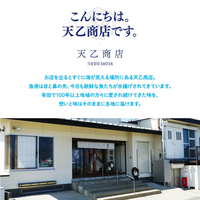 【天乙商店】1146.おつまみ天ミックス180g×２袋・みち潮２本(A1146-1)