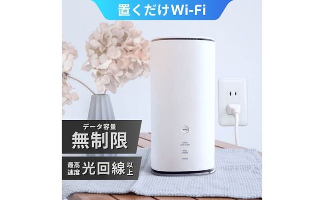 Wi-Fi カシモWiMAX ホームルーター 2年使い放題・月額料金・端末料金込 ふるさと納税プラン(Speed Wi-Fi HOME 5G L13) ルーター 高速通信 工事不要  墨田区 東京都