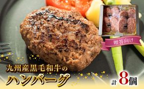 九州産黒毛和牛のハンバーグ(100g×２個入り)×４パック贈答用 N0105-YA177