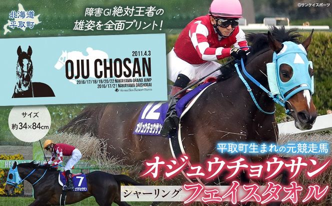 【オジュウチョウサン】シャーリングフェイスタオル BRTV010