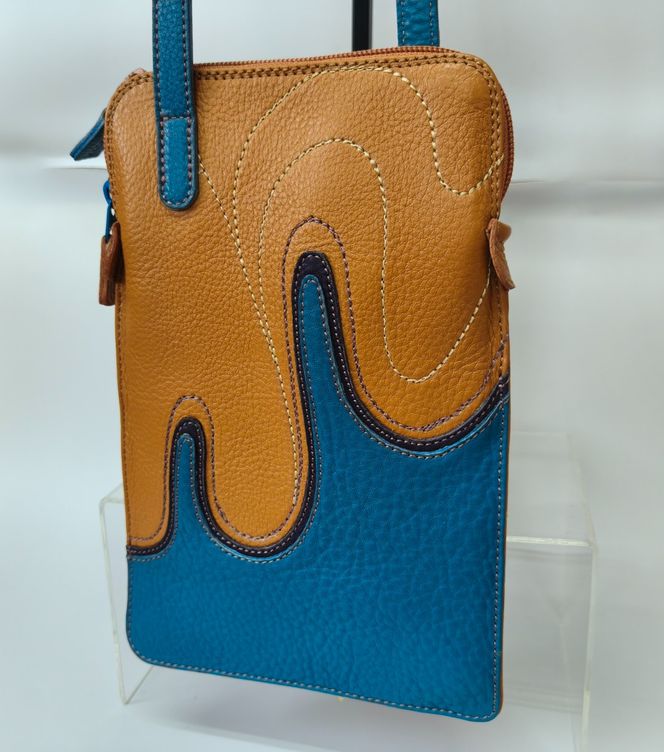 「鞄工房　香」レザーミニショルダーバッグ「海」 FAA7067