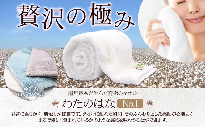 超無撚糸 タオル わたのはな No.1 アイボリー 約34×120cm 八分咲き 極細糸 ロングパイル むねんし パイル 日本製 綿100％ 柔らか 軽い ボリューム 吸水 風合い ハーフバスタオル プレゼント ギフト 贈り物 浅野撚糸 送料無料 岐阜県 安八町