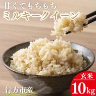 ★令和7年度産★甘くてもちもち ミルキークイーン10kg(玄米)｜米 お米 こめ ミルキークイーン 令和7年産 R7年産 玄米 茨城県 行方市(BR-10)