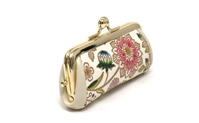 【文庫屋大関】印鑑ケース ダリア〈ベリーピンク〉【皮革工芸品】 革製品 工芸品 民芸品 牛革 小物入れ お祝い ギフト プレゼント 墨田区 東京都