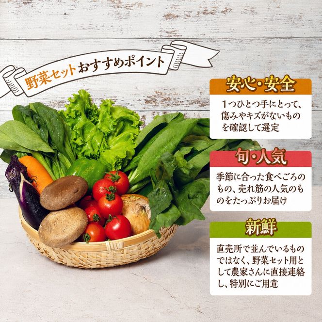 とれたて 野菜 パック 定期便 6回 季節の野菜 セット 詰め合わせ 8品前後 野菜セット 野菜詰め合わせ 6ヶ月 ジャガイモ 人参 大根 小松菜 白ネギ グリーンリーフ チンゲン菜 椎茸 トマト 水菜 葉ネギ 人気 厳選 静岡県