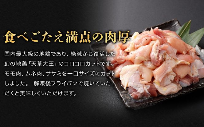 天草大王 コロコロカット 9セット 200g×9パック 合計1800g 鶏肉 肉 お肉 地鶏 一口大 カット済 国産 九州産 熊本県産 冷凍